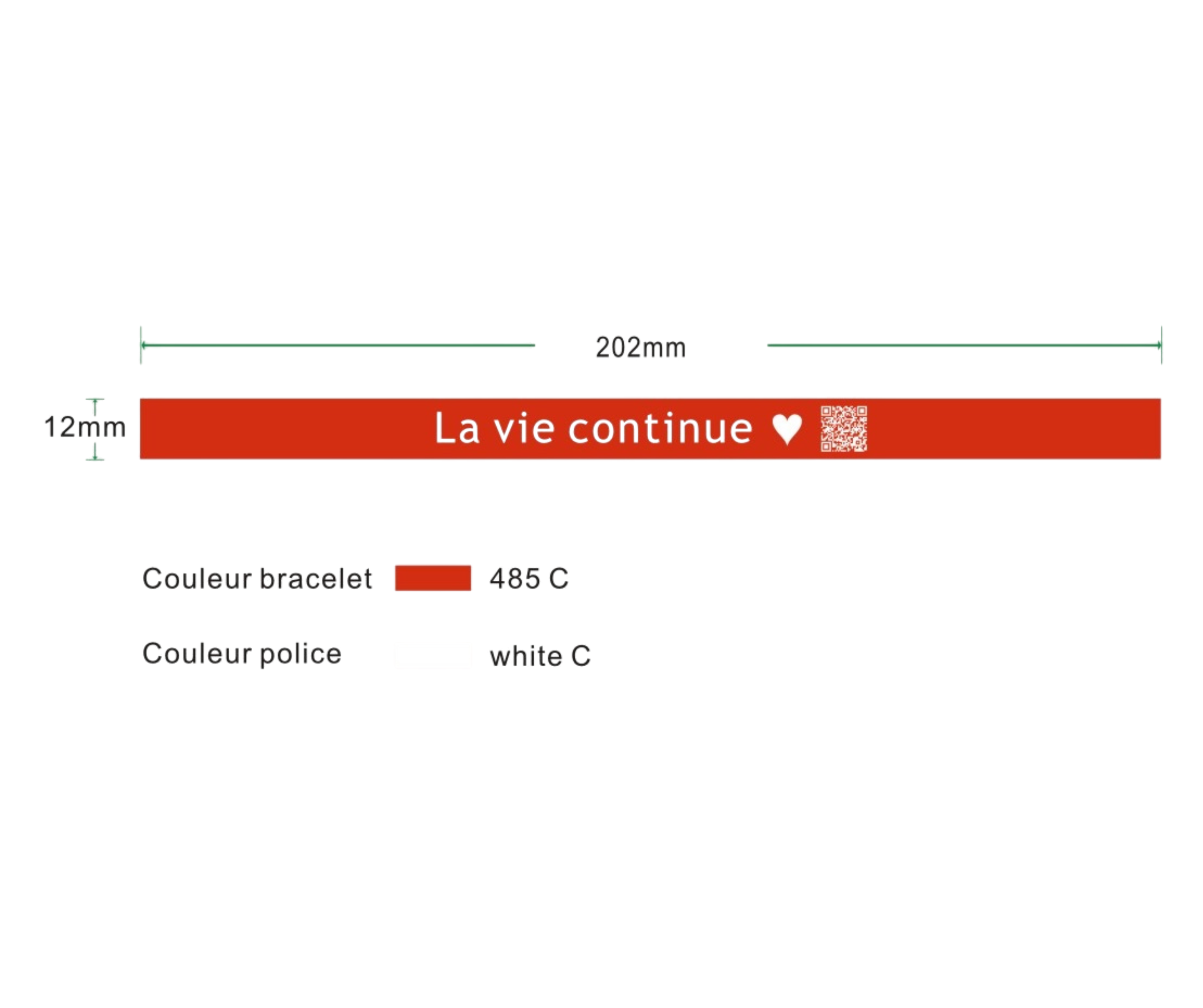 ❤️ Bracelet “La vie continue” (Précommande)