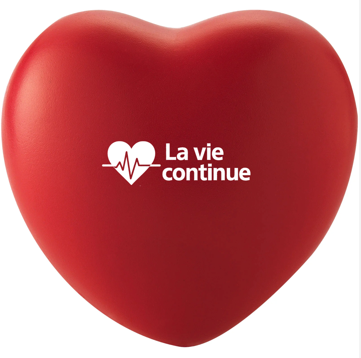 ❤️ Balle antistress cœur « La vie continue »